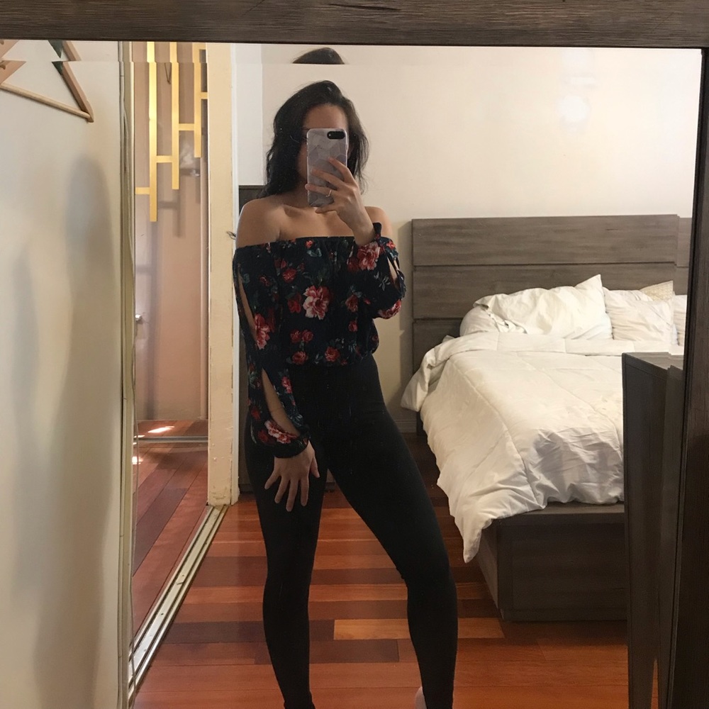 Over the shoulder top